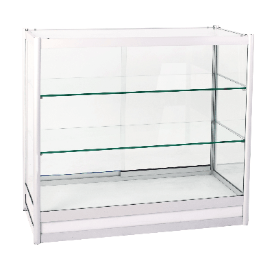 Glass Display Cabinet Shelved Medium