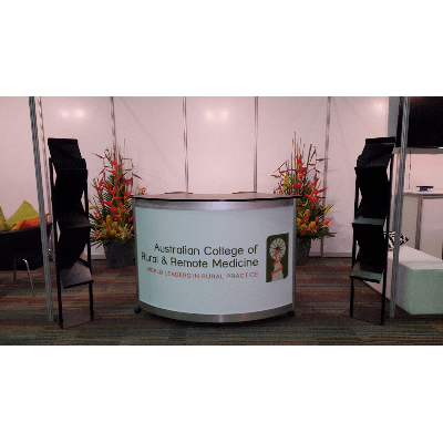 Graphic Curved Counter Large 1535mmWx880mmH