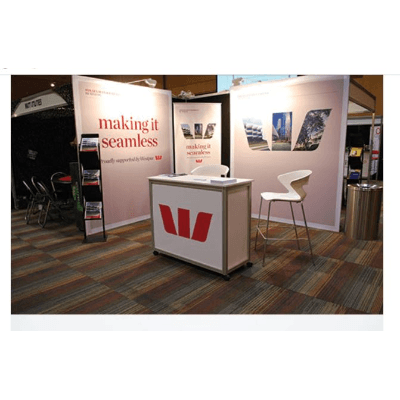 Single Sided Fabric Banner - Oct 2m Booth Wall